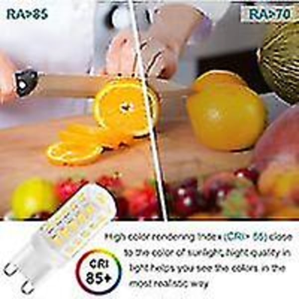 G9 Led 3w Lämmin valkoinen 3000k, G9 Led-lamput 350lm, Vastaavat 28w 40w halogeenilamppua, 5 kpl