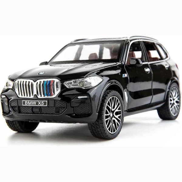 1:32 Kompatibel med BMW X5 SUV Modelbil Legetøj Zinklegering Træk-tilbage Legetøjsbil med Lyd og Lys til Børn Drenge Piger Gave,z