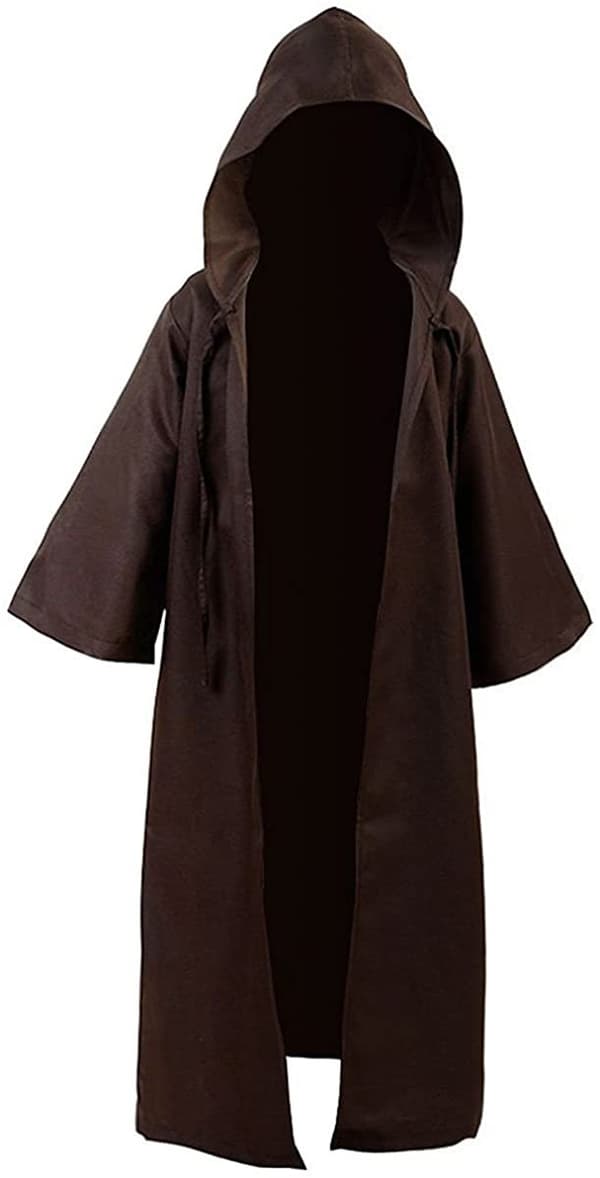 Hettegenser-kappe for voksne til Halloween, cosplay-kapper, hettejakke med brun brown S