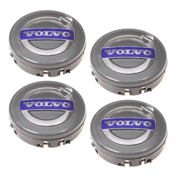 Volvo 02- 64MM 4-pakning Senterkopper Volvo Sølv one size