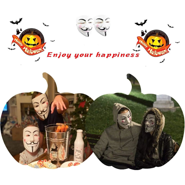 Halloween-maske, V for Vendetta-maske for voksne/barn