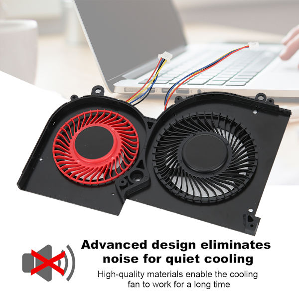 GPU Dobbeltsidet Køleventilator Computertilbehør Egnet til GS65 GS65VR MS-16Q2 DC5V{GKS}