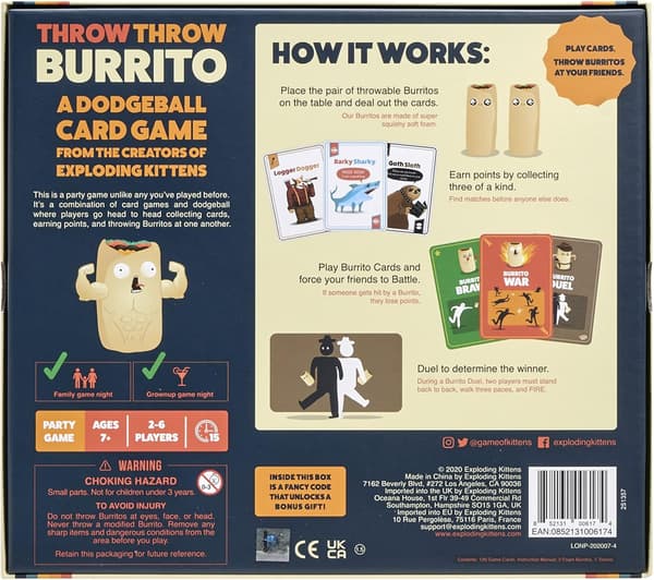 Kasta Kasta Burrito av Exploding Kittens - Et Dodgeball-kortspill