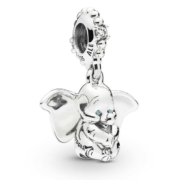 Ægte Pandora S925 Sterling Sølv Disney Dumbo Dangle Charm til Mænd