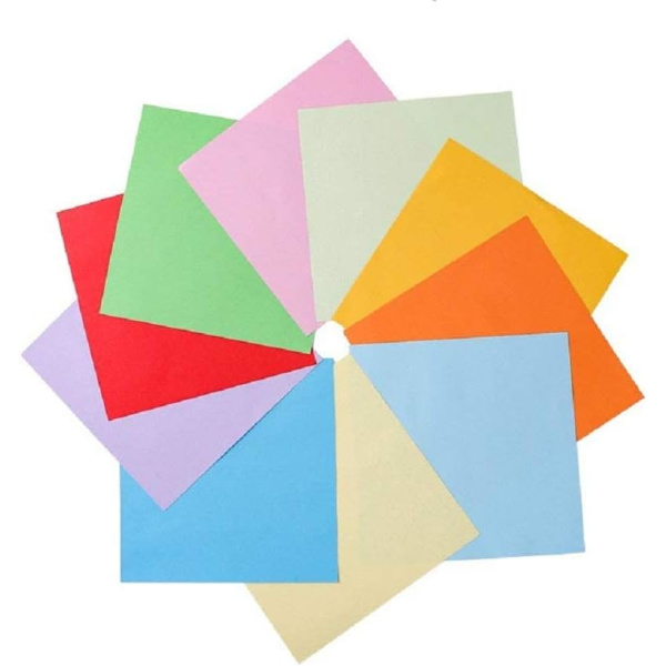 10 Färgade Origamipapper, 520 st 2 tum Dubbelsidigt Vikpapper Origami-Kran för Tillverkning