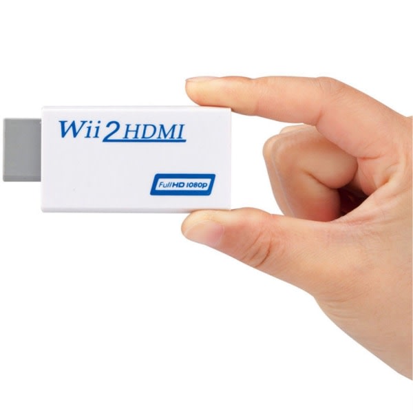 Nintendo Wii til HDMI-adapter - full HD 1080p Hvit