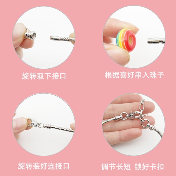 24-dages nedtællingskalender DIY Blind Box Armbånds Ornament Julegave