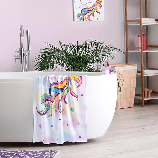 Enhjørning badehåndklæde - 70 x 150 cm
