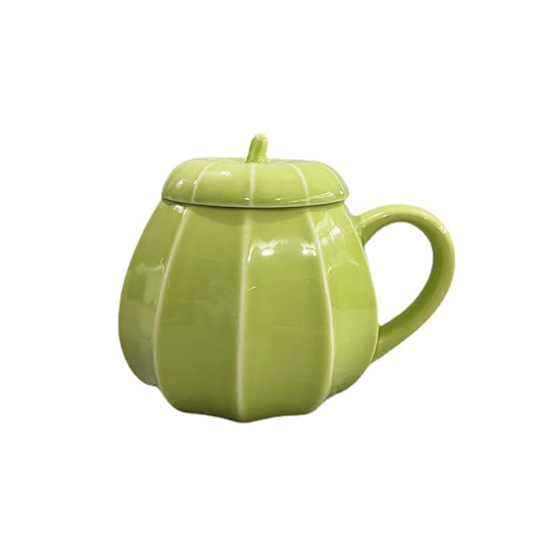 Halloween pumpa kaffemugg Keramisk kopp stor kapacitet Green