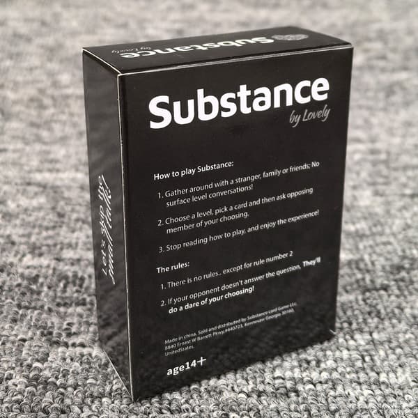 Substance by Lovely (engelsk version): Meningsfulde og dybdegående samtaler i Solitaire Cute material