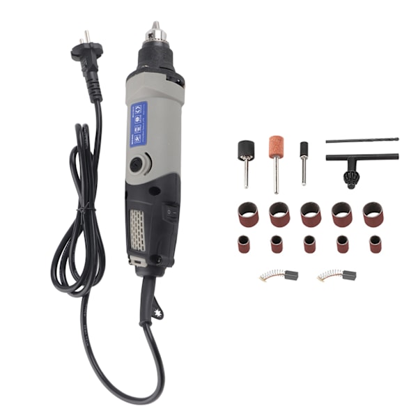 400W Elektrisk Dremel Slibeværktøj Boremaskine 6 Hastigheder Variabel Hastighed Rotationsværktøj EU-stik 220V[mo]