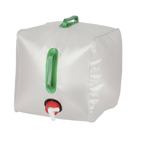 Utvidbar plastvannpose, 20 liter, med håndtak, kraftige sveisede sømmer.