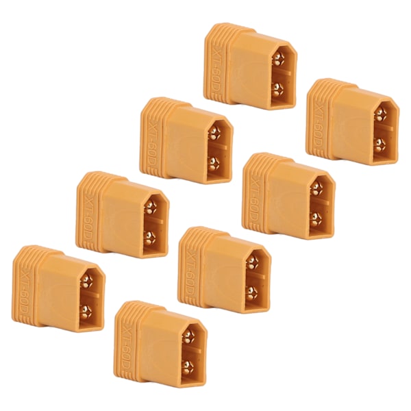 8 stk. RC XT60 hann til T hunn adapter i ett stykke kobber Lett Universal XT60 adapter for RC biler Fly Båter