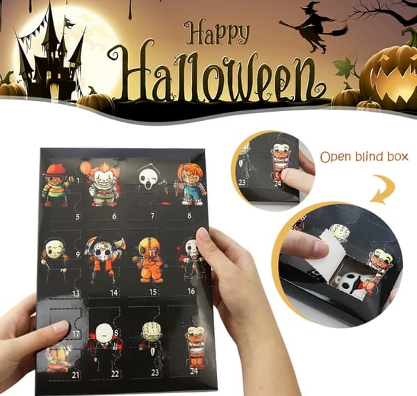 Halloween-adventskalender med overraskelseslegetøj, nedtælling til Halloween E-New Model