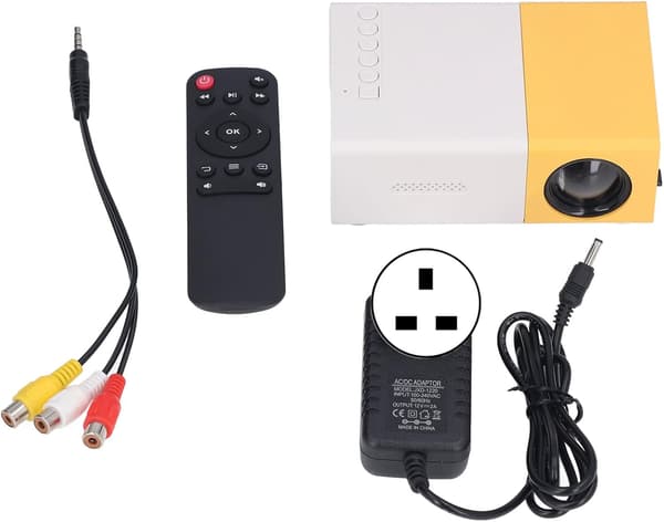 Minip Projektor, LED Mobiltelefon Videoprojektor Full HD til Computer, til Computerskærm
