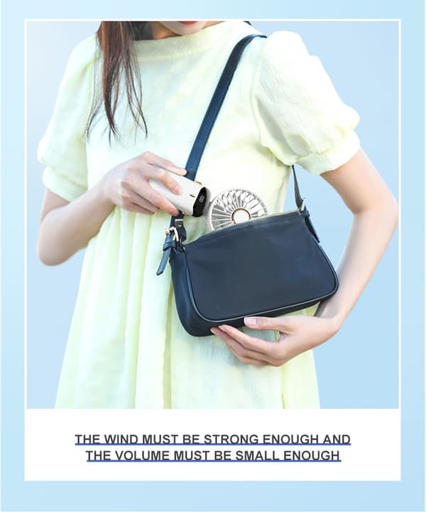 Håndblæser - Genopladelig Bærbar USB-blæser grenn