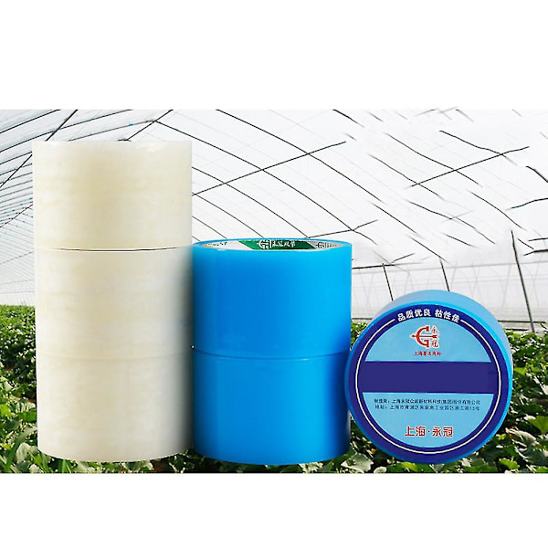 Utomhus Självhäftande Tejp Poly Reparationstejp Växthuslagnings Tejp Polyetenfilm Tejp Poly Tunnel Tejp[HkkK]