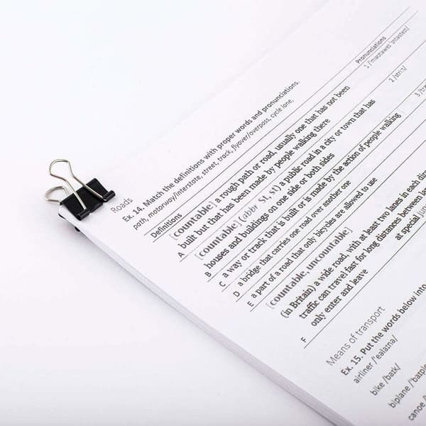 Pakke med 40 binders - 19 mm - Eske med multifunksjonelle binders