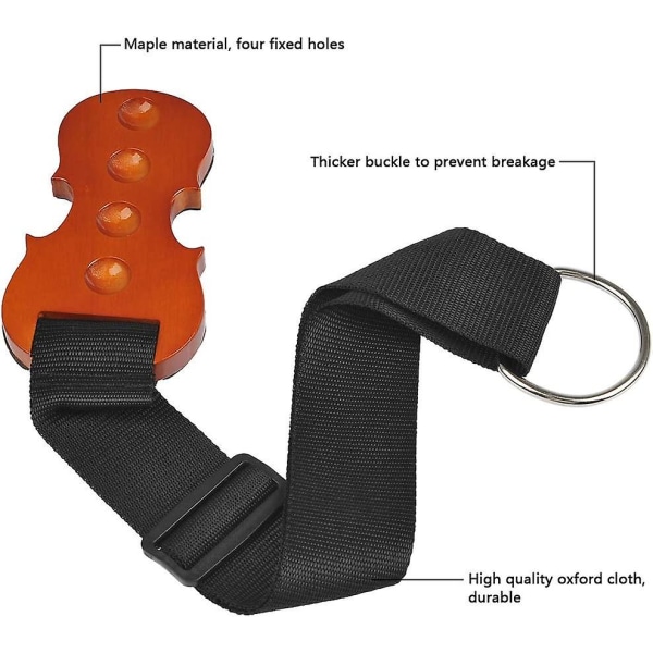 Cello Stopper Sklisikker Holder Stopp Massivt Treholder for Cello Ankerbeskyttelse med 4 Formede Hull