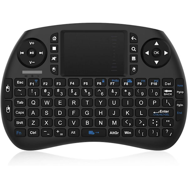 Mini-näppäimistö langattomalla kosketuslevyllä, sopii Android TV:lle