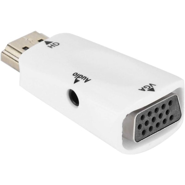 1 st HD 1080p HDMI-hona till VGA-hona adapter med 3,5 mm ljud