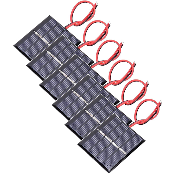 6 kpl 60x55mm Mikro Mini Aurinkopaneeli Kennoja, 3v 0.3w Aurinkoenergian, Koti DIY, Tiedeprojektit, Lelut, Akun Lataus