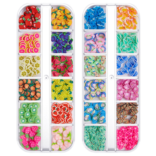 4 Ask Nagelset Nagelstenar Falska Naglar Mix Nageldiamanter