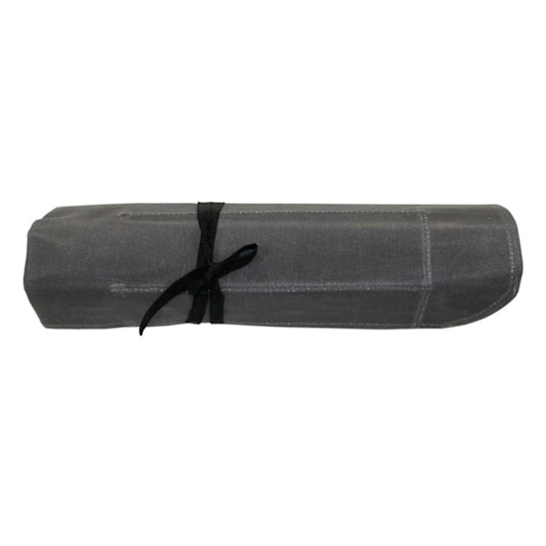 7 spor for voksbehandlet lerret kniver rulleveske multifunksjonell kutterholderpose for camping piknik grå