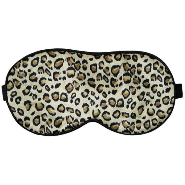 Søvn- og rejsemaske (Leopard) Ren naturlig silke (Seine og
