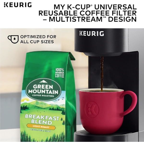 Kompatibel med Keurig My K-Cup Universal Återanvändbar Filter MultiStream Technology - Grå