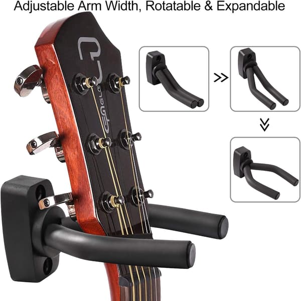 4 stk. Sorte Guitar Tilbehør Guitar Kroge Korte Kroge Ukulele