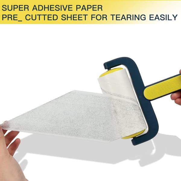 1 stk (Gul) Lint Roller til Dyrehår, Lint Roller til