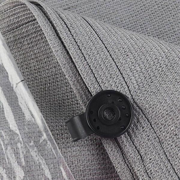 50 stycken Skuggduk Tunga Lock Grip avtagbar rund skugga