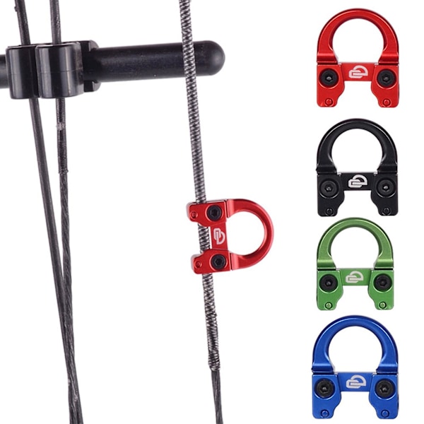 Bågskytte D Loop Compound Båge Metall U Nock D Ring Spänne Release Nocking Loop