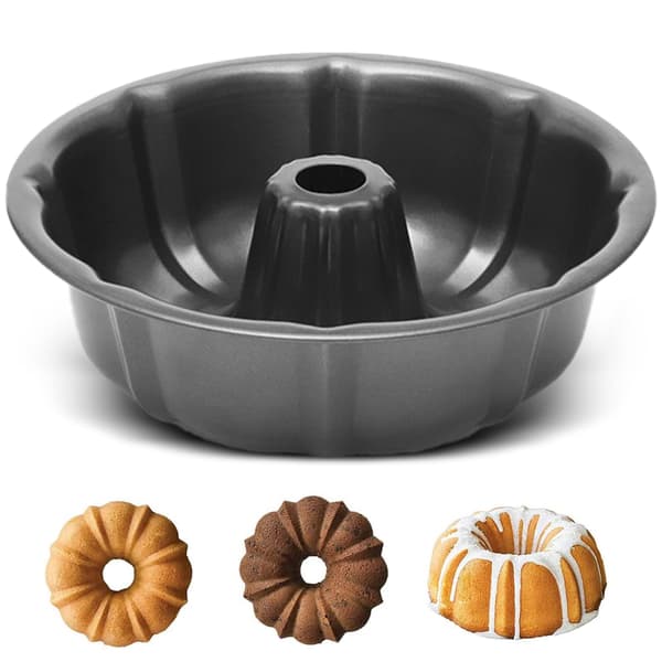1 flutad ringform för bakning av kaka och bröd