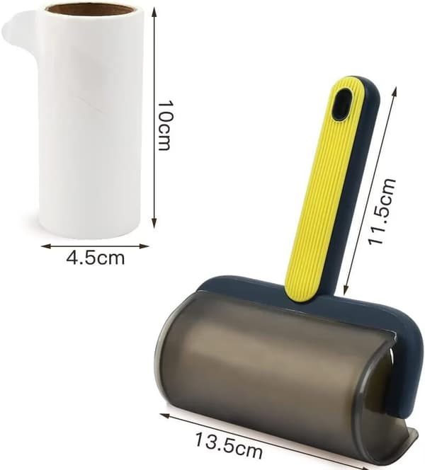 1 stk (Gul) Lint Roller til Dyrehår, Lint Roller til