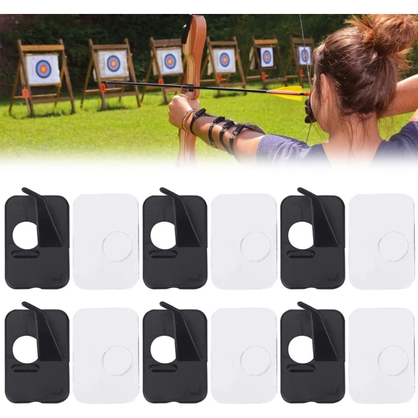 6 st Pilar för Pilbåge i Plast, Rakt Drag, Recurve Bågar
