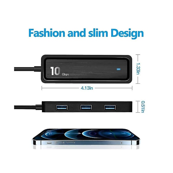 10gbps Type C - USB 3.2 -sovitin, kannettava nopea siirto 6 in 1