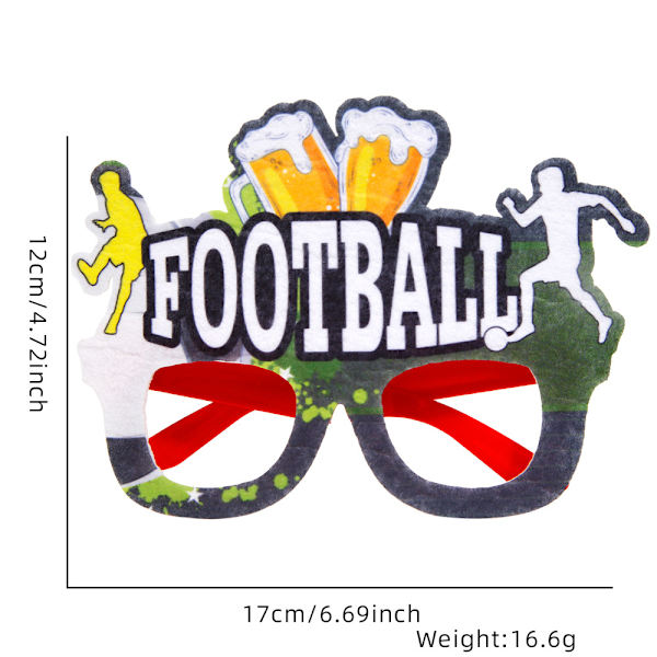 13 stycken fan-glasögon, hejarprops, fotbollsfest