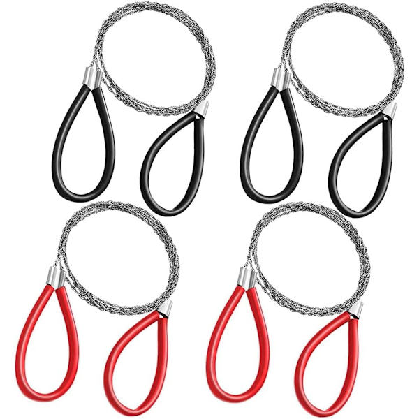 4-pack Tråd-Såg, Stål, Handsåg, Fickformat