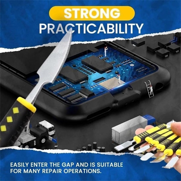 Metall Kofot 6-Delars Set, Elektronisk Reparationsverktygssats för Telefon, Bärbara Datorer, Surfplatta, Klocka, Digitala Hushållsapparater