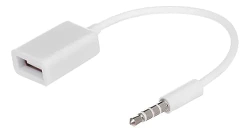 2×kabel USB-til-AUX-konverter til bil-afkodning