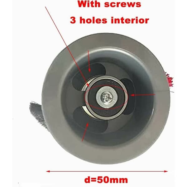 Ersättningsborste för Dyson V11 Triomphe dammsugare (3 stift, bredd: 50 mm)