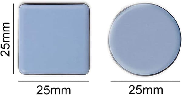 16 stk Møbelglider Selvklebende Teflon Matte Teflon Glider