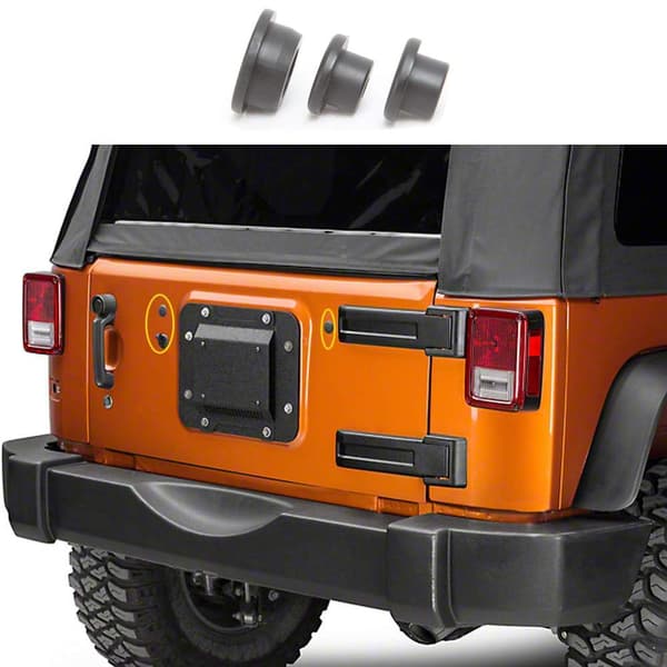 (3 stk.) Wrangler baklukeplugger, Wrangler gummplugger 2007+