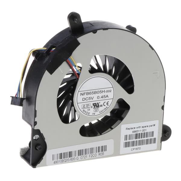 CPU-køleventilator til HP Elitebook 8560p 8570p 8560 8560B bærbar computer køleventilator sort