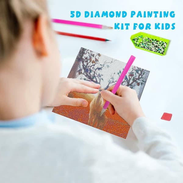 Diamantmålning, DIY Diamantmålning Konstkit Pussel, Älg