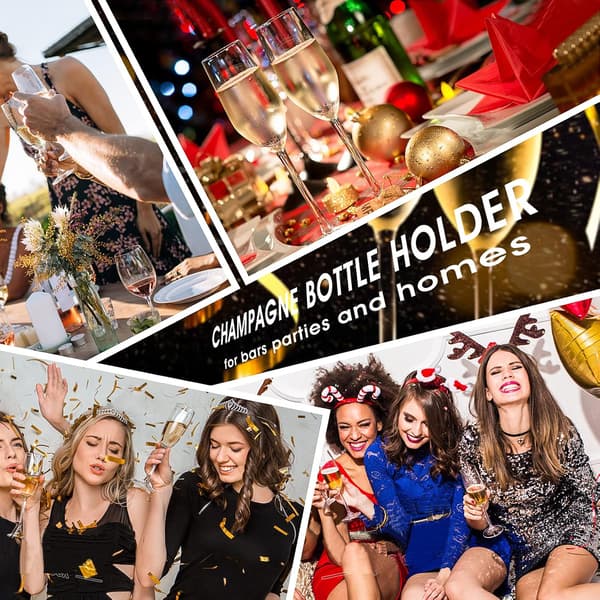 25 Sorte Champagneflaske Klips, Mousserende Champagneflaske