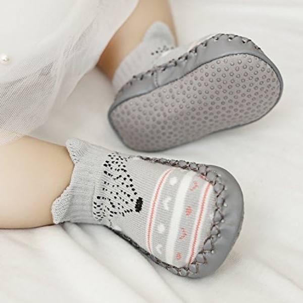 3 par Non-Slip Babysockor, B