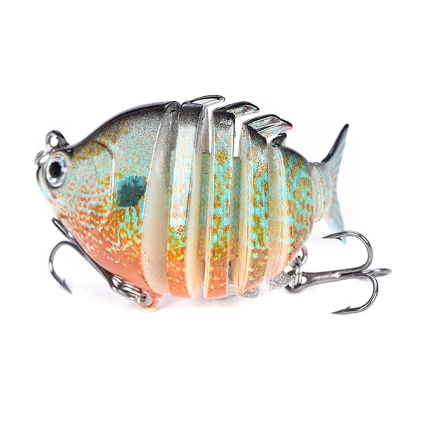 2,5”/0,34oz Hard Bluegill Swimbaits Multi Jointed Topwater Trout